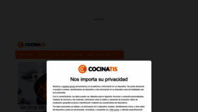 What Cocinatis.com website looks like in 2024 