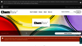 What Chemrxiv.org website looks like in 2024 
