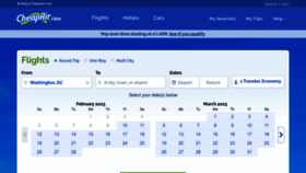 What Cheapair.com website looks like in 2024 