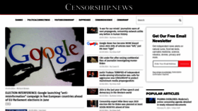 What Censorship.news website looks like in 2024 