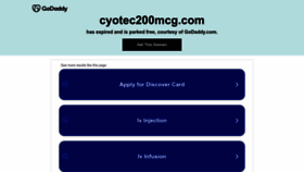 What Cyotec200mcg.com website looks like in 2024 