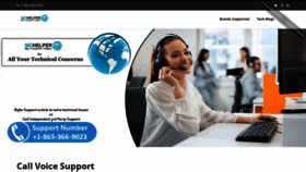 What Callvoicesupport.com website looks like in 2024 