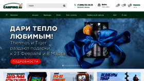 What Camping.ru website looks like in 2024 