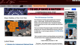 What Civilwar.com website looks like in 2024 