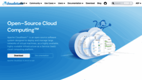 What Cloudstack.org website looks like in 2024 