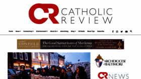 What Catholicreview.org website looks like in 2024 