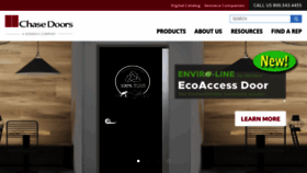 What Chasedoors.com website looks like in 2024 