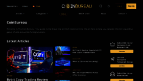 What Coinbureau.com website looks like in 2024 