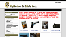 What Cylinder-slide.com website looks like in 2024 