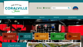 What Coralville.org website looks like in 2024 