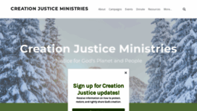 What Creationjustice.org website looked like in 2024 (2 years ago)
