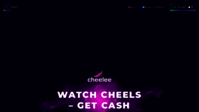 What Cheelee.io website looks like in 2024 