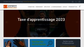 What Compagnonsdutourdefrance.org website looks like in 2024 