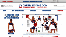What Cheerleading.com website looks like in 2024 