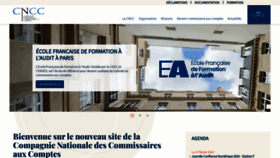 What Cncc.fr website looks like in 2024 