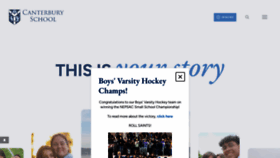 What Cbury.org website looked like in 2024 (1 year ago)