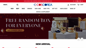 What Coscorea.com website looks like in 2024 