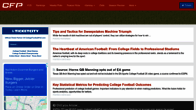 What Collegefootballpoll.com website looks like in 2024 