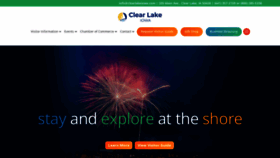 What Clearlakeiowa.com website looks like in 2024 