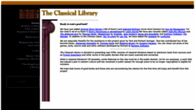 What Classicallibrary.org website looks like in 2024 