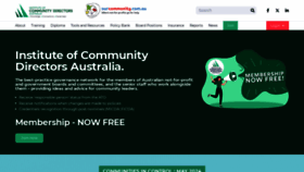What Communitydirectors.com.au website looks like in 2024 