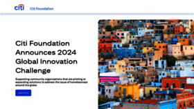 What Citifoundation.com website looks like in 2024 