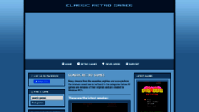 What Classic-retro-games.com website looks like in 2024 