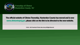 What Clintontwpnj.com website looks like in 2024 