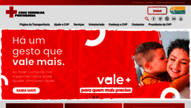 What Cruzvermelha.pt website looks like in 2024 