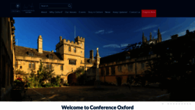 What Conference-oxford.com website looks like in 2024 