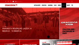 What Cracovia.pl website looked like in 2024 (1 year ago)