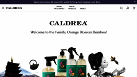 What Caldrea.com website looks like in 2024 
