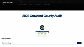 What Crawfordcountykansas.org website looks like in 2024 