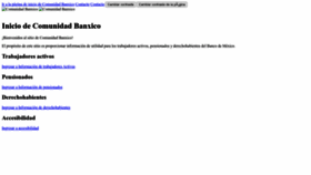 What Comunidad.banxico.org.mx website looks like in 2024 