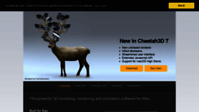 What Cheetah3d.com website looks like in 2024 