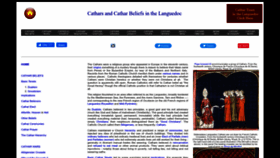 What Cathar.info website looks like in 2024 