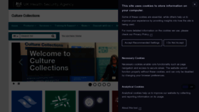 What Culturecollections.org.uk website looks like in 2024 