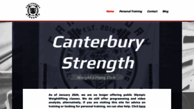What Canterburystrength.com website looks like in 2024 