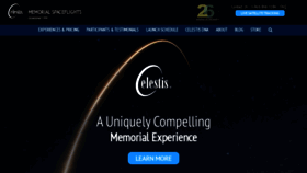 What Celestis.com website looks like in 2024 