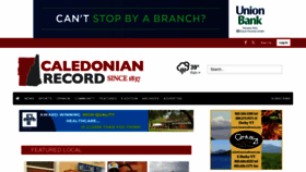 What Caledonianrecord.com website looked like in 2024 (1 year ago)