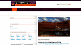 What Camping.com website looks like in 2024 