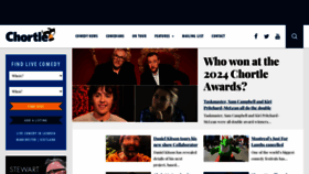 What Chortle.co.uk website looked like in 2024 (1 year ago)