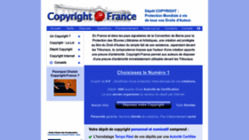What Copyrightfrance.com website looks like in 2024 
