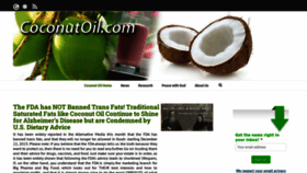 What Coconutoil.com website looks like in 2024 