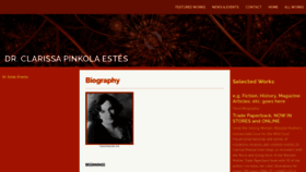 What Clarissapinkolaestes.com website looks like in 2024 