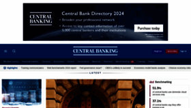 What Centralbanking.com website looks like in 2024 