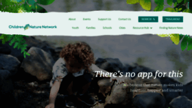 What Childrenandnature.org website looks like in 2024 