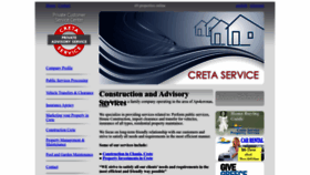 What Creteservices.com website looks like in 2024 