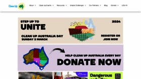 What Cleanup.org.au website looks like in 2024 