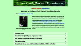 What Clerkmaxwellfoundation.org website looks like in 2024 